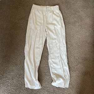 H&M Elastic Band Silk Pants w/ Pockets 🤍
